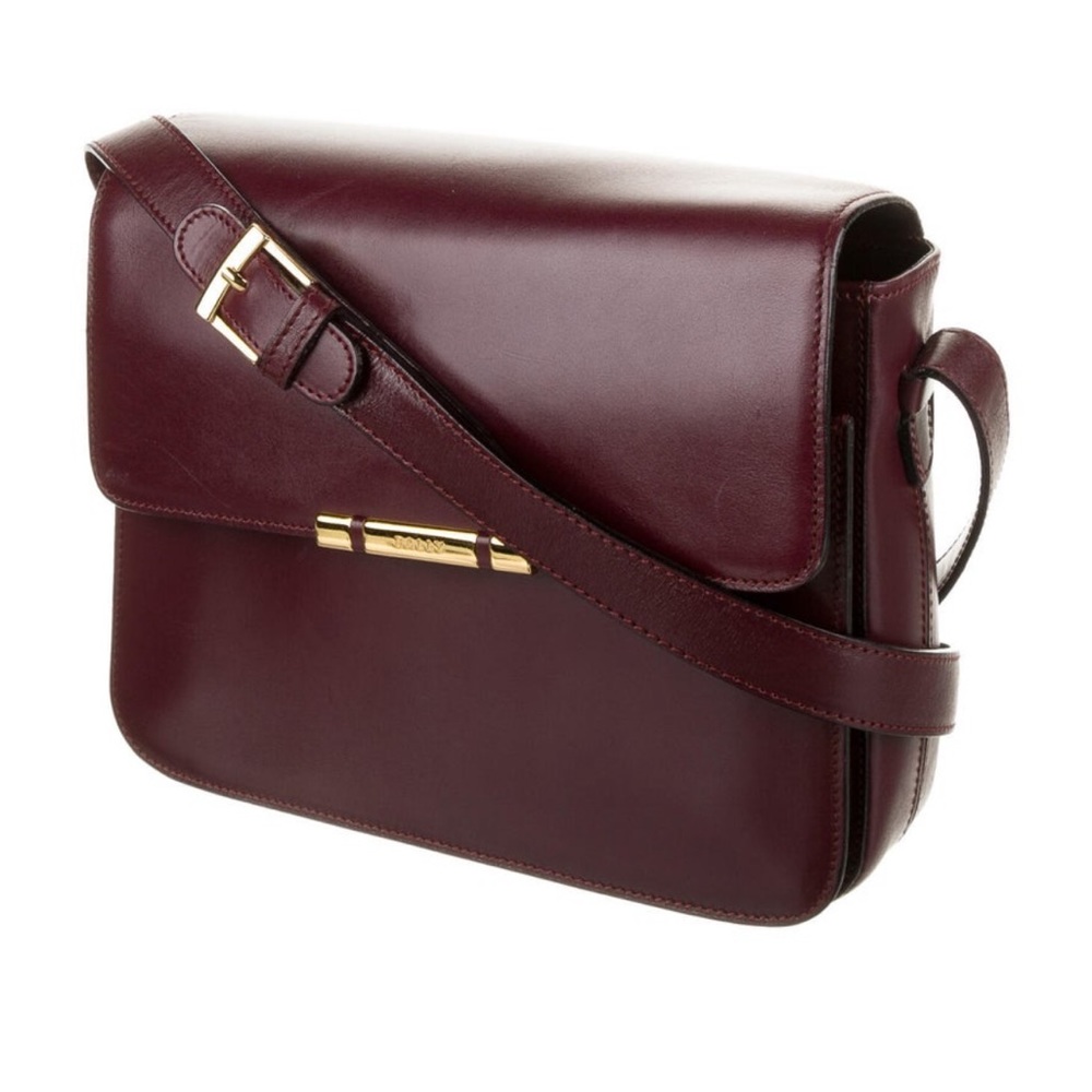 Bally crossbody handbag in burgundy